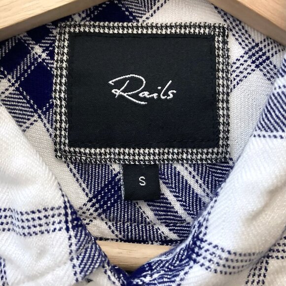 RAILS Hunter Plaid Rayon Flannel Button Up Long Sleeve Shirt - Picture 2 of 10